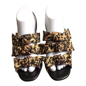 Antonio Melani Leopard Print Woman's Sandals Size 8